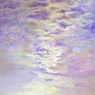 Canvas of the finishe cloudy sky
